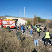 Agentes de los Servicios de Emergencia trabajan en el lugar del accidente, a 28 de octubre de 2026, en Urda, Toledo, Castilla-La Mancha (España). Dos trenes han colisionado en la mañana de este miércoles, 28 de octubre, en la estación de la localidad toledana de Urda. En el lugar están trabajando bomberos de los parques de Alcázar de San Juan y Orgaz, Protección Civil de varios pueblos de los alrededores, tres helicópteros sanitarios y dos UVI