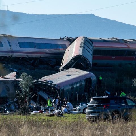 Imagen del accidente ferroviario en Urda, Toledo