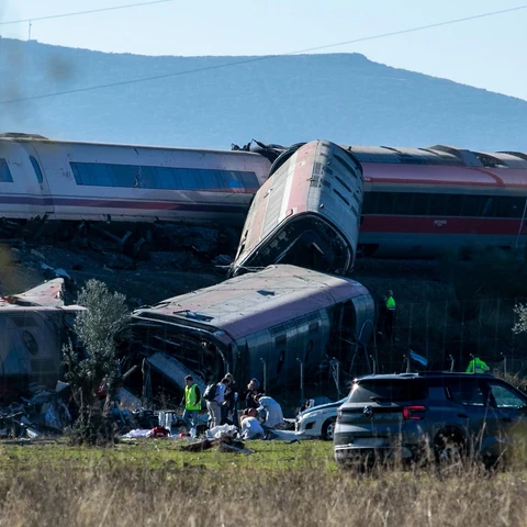 Imagen del accidente ferroviario en Urda, Toledo