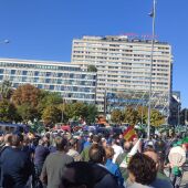 Los agricultores y ganaderos suspenden la protesta en la Plaza de Colón de Madrid 