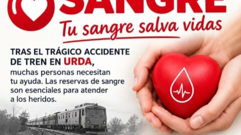 Cartel donaci&oacute;n sangre Valdepe&ntilde;as