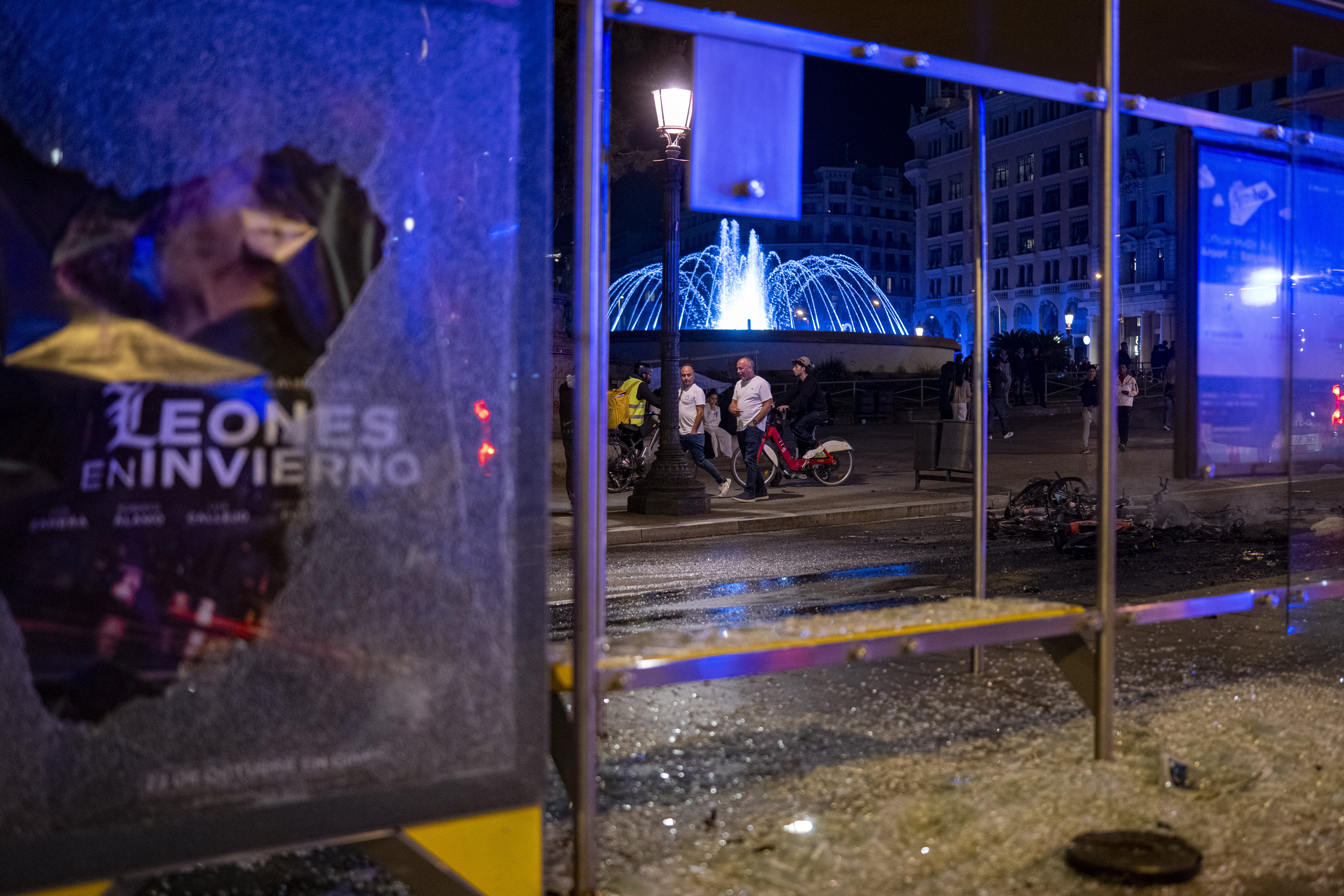 Imágenes de los disturbios en Barcelona Imágenes de los disturbios en Barcelona