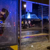Imágenes de los disturbios en Barcelona