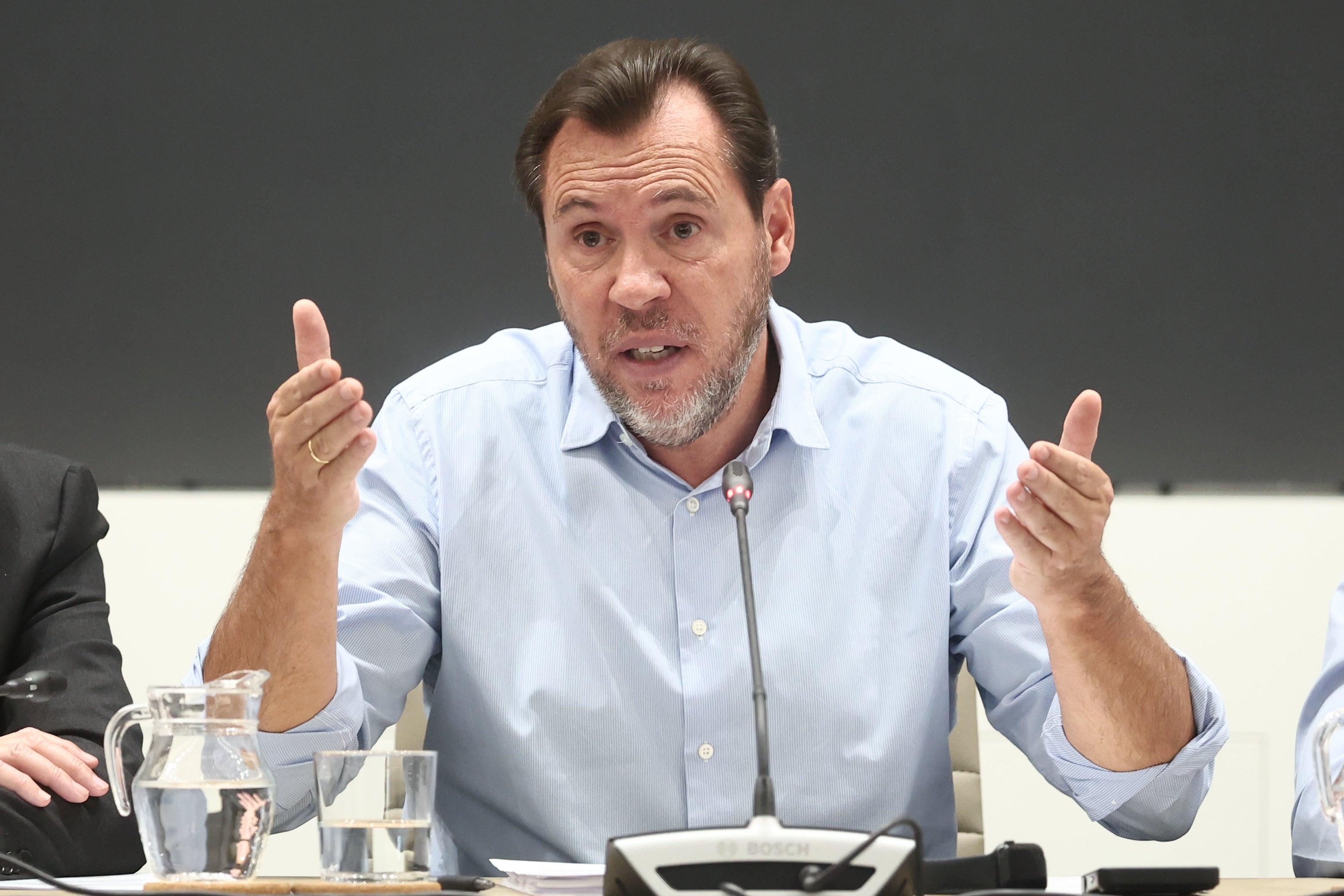 Óscar Puente durante su comparecencia dos días después del accidente de Urda. Óscar Puente durante su comparecencia dos días después del accidente de Urda.