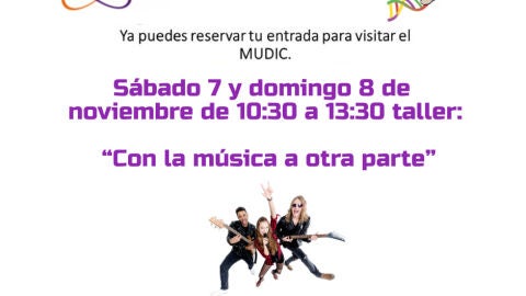 El MUDIC explora la f&iacute;sica que hay detr&aacute;s de la m&uacute;sica con la participaci&oacute;n de escolares en el taller 'Con la m&uacute;sica a otra parte' 